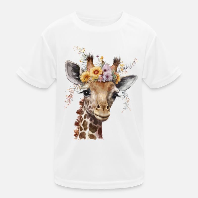 Pretty giraffe Kids Functional T-Shirt