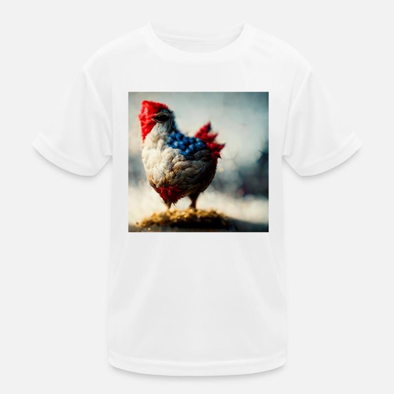 Abstrakte Hühnerfantasie Kinder Funktions-T-Shirt