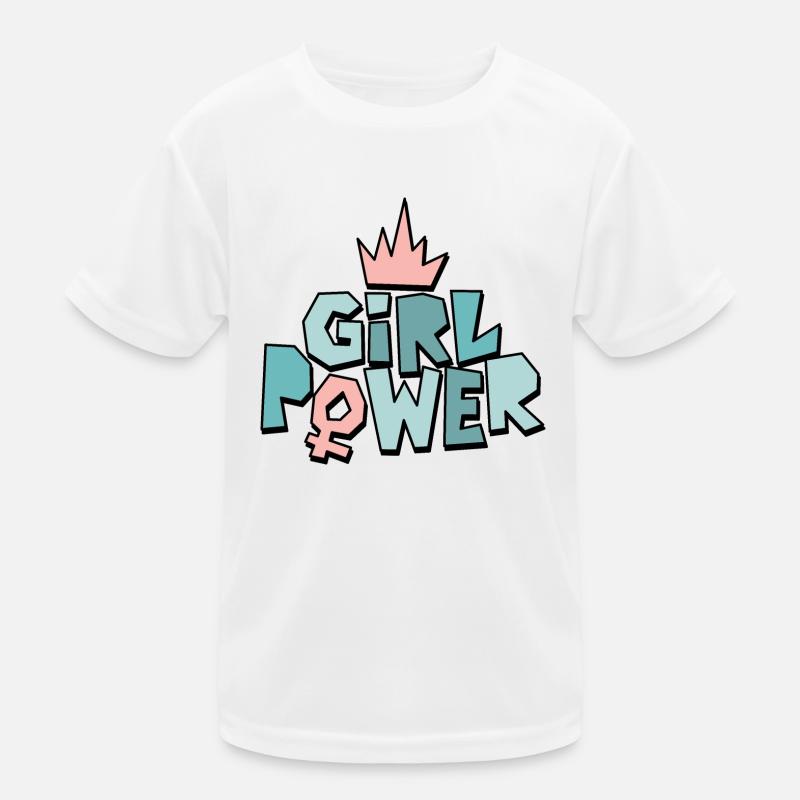 Mädchenpower oder Frauenpower Kinder Funktions-T-Shirt