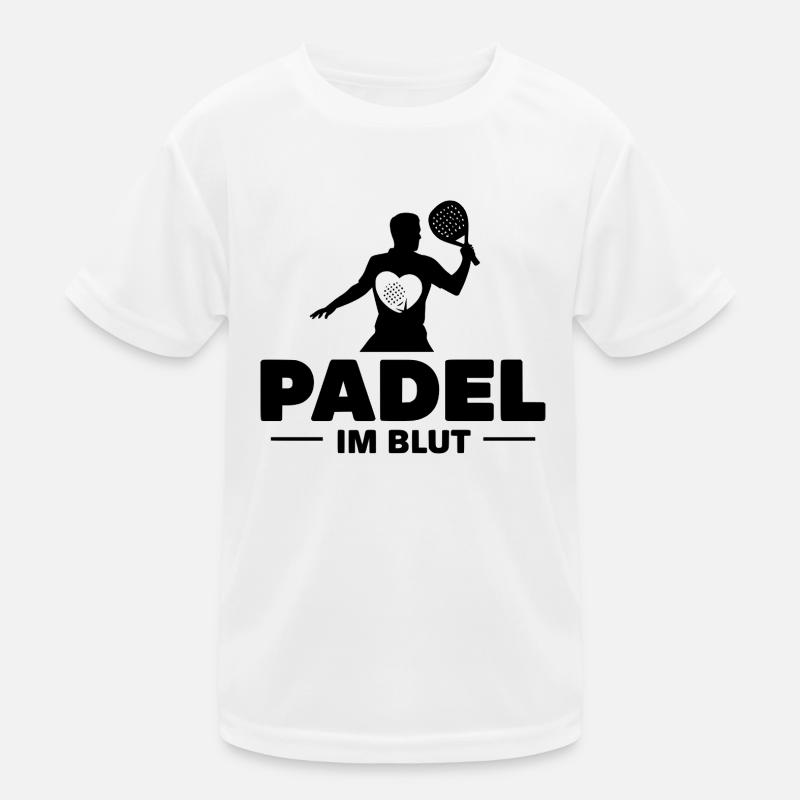Padel im Blut 2 Kinder Funktions-T-Shirt