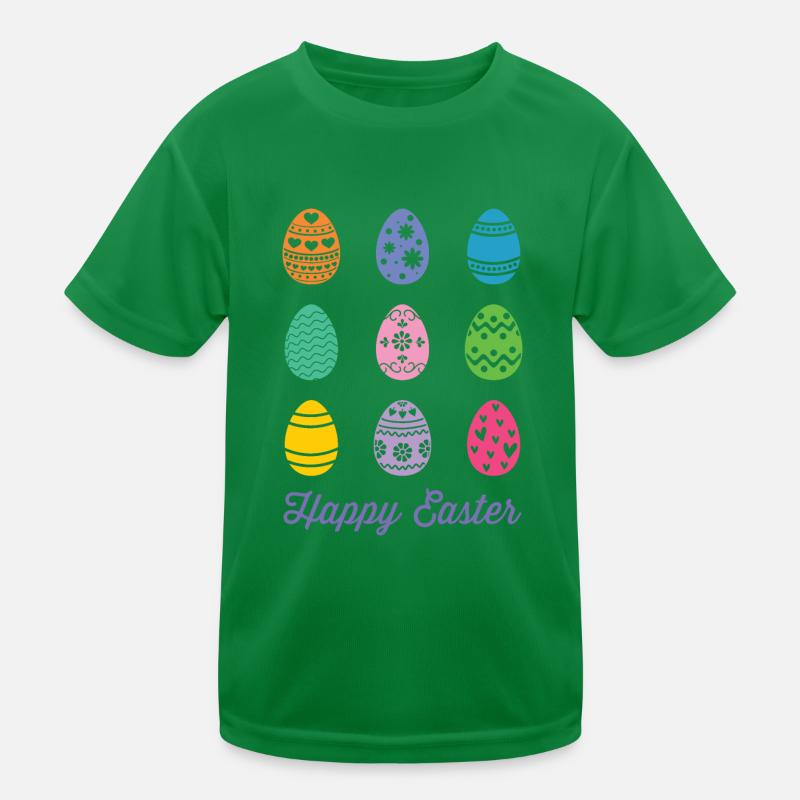 Frohe Ostern Kinder Funktions-T-Shirt
