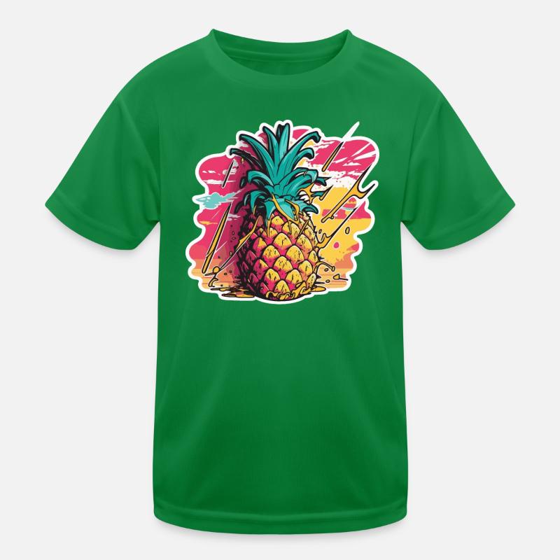 Ananas Obst Kinder Funktions-T-Shirt