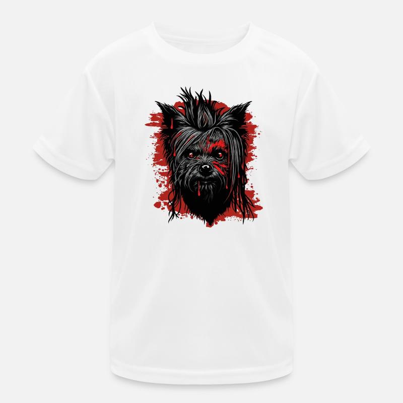 Horror Yorkshire Terrier Kids Functional T-Shirt