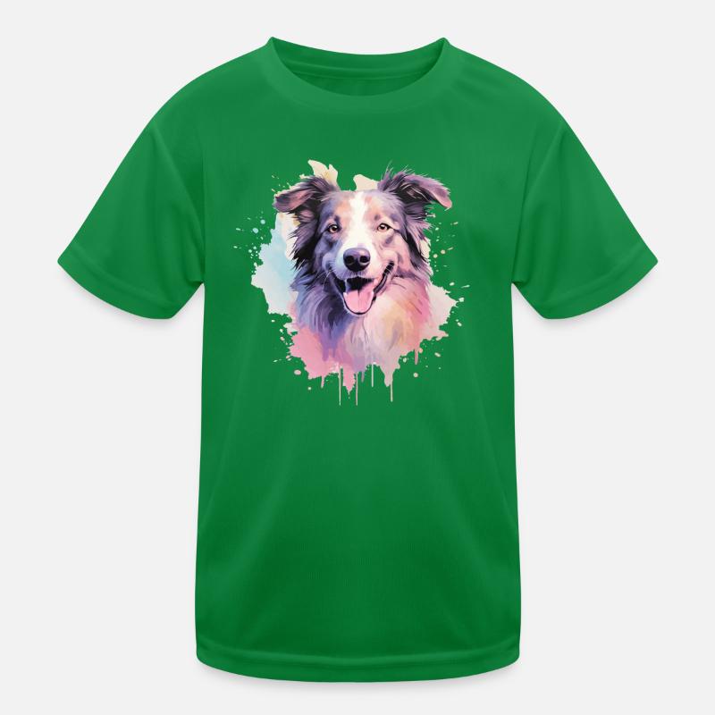 Border Collie T-shirt sport Enfant