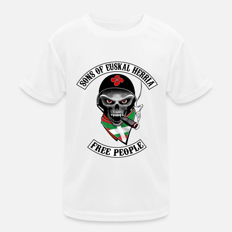 basques bikers design Kinder Funktions-T-Shirt