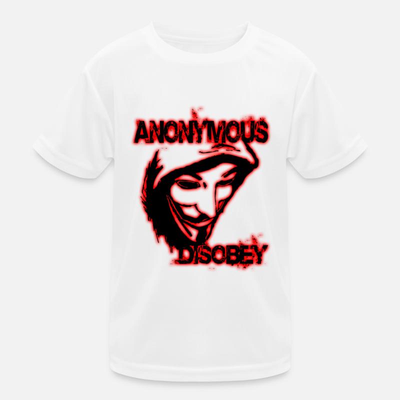 anonymous disobey T-shirt sport Enfant