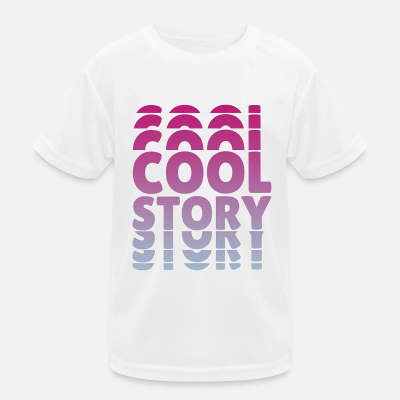 Cool story text gift idea Kids Functional T-Shirt