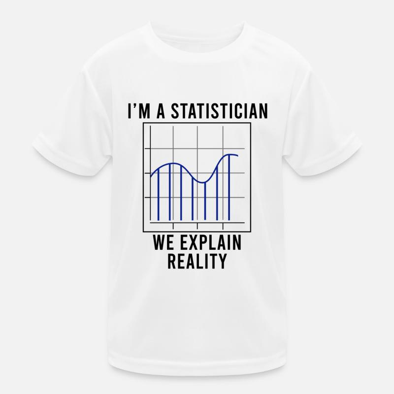 Lustiges Sprichwort Statistiker Data Science Kinder Funktions-T-Shirt