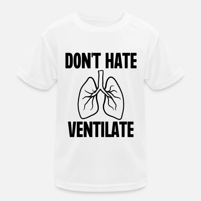 Ne détestez pas Ventiler T-shirt sport Enfant