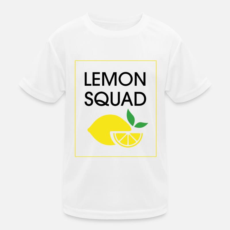 Lemon Squad Lemon Juice Summer Citrus Fruit Kids Functional T-Shirt