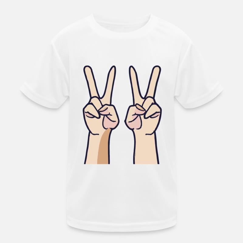 Peace Peace Hands Kids Functional T-Shirt