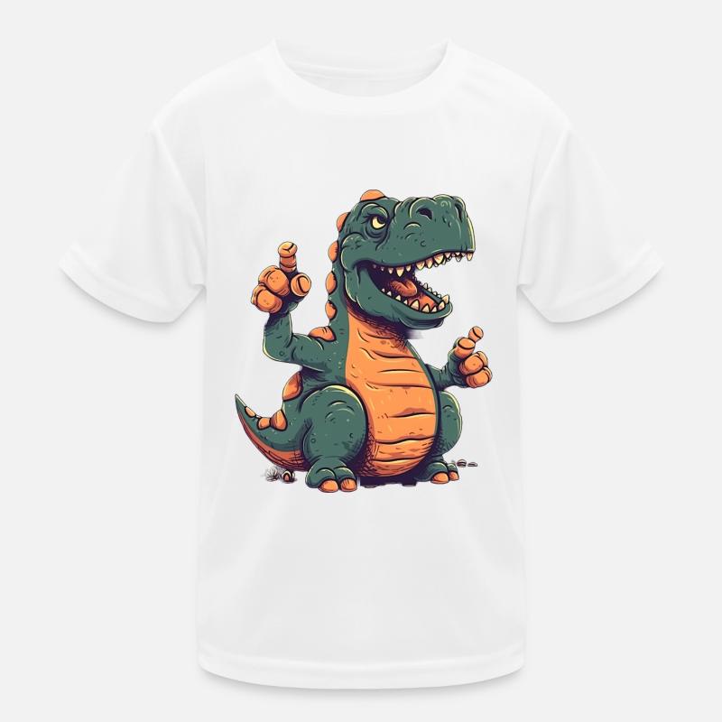 Daumen hoch Rex Ein freundlicher Dinosaurier Kinder Funktions-T-Shirt