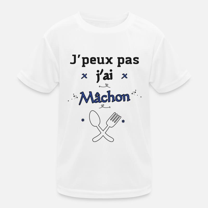 J Peux pas j ai Mâchon noir T-shirt sport Enfant
