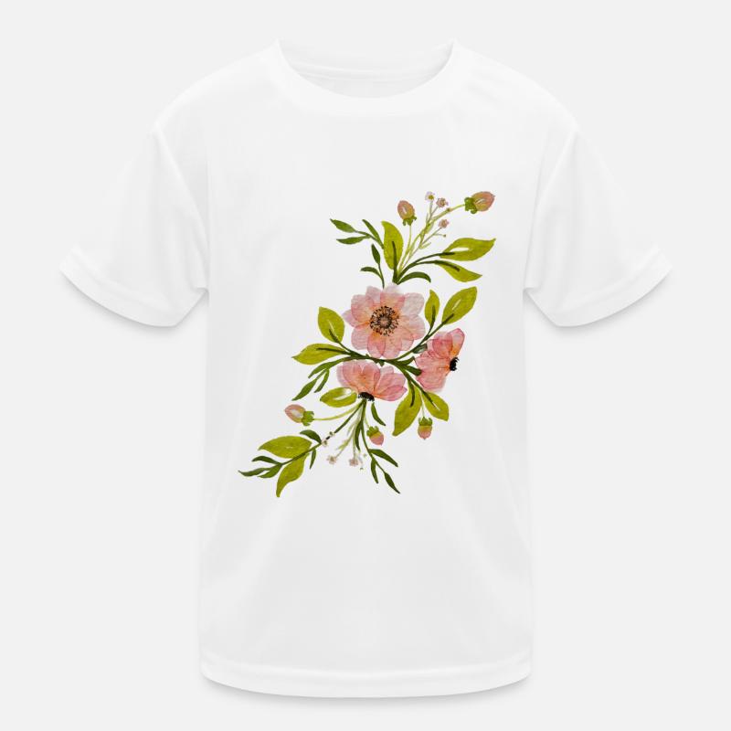 composition florale champêtre T-shirt sport Enfant