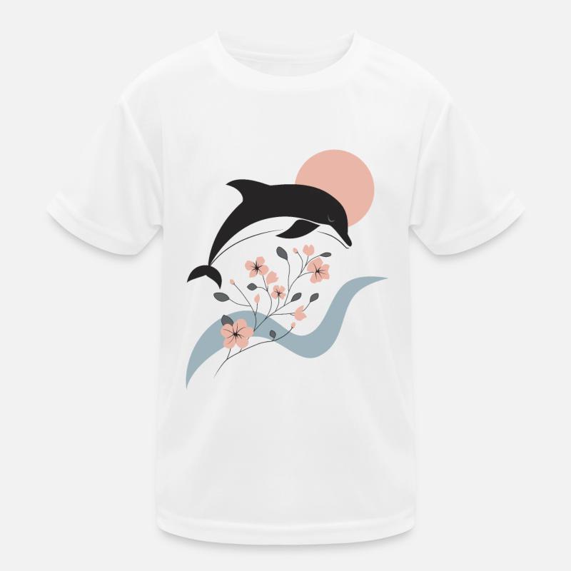 Dauphin élégant T-shirt sport Enfant
