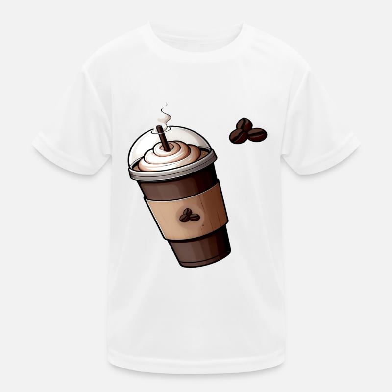 Coffee Cup Kids Functional T-Shirt