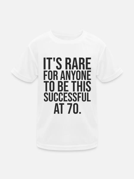 70 Jahre Leistung 70 Jahre Jubiläum Geschenk - Kinder Funktions-T-Shirt - Weiß - Vorne