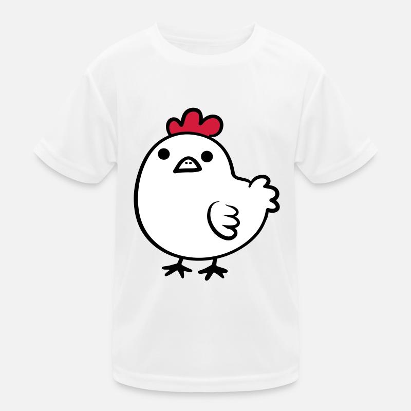 Cartoon Chicken Kids Functional T-Shirt