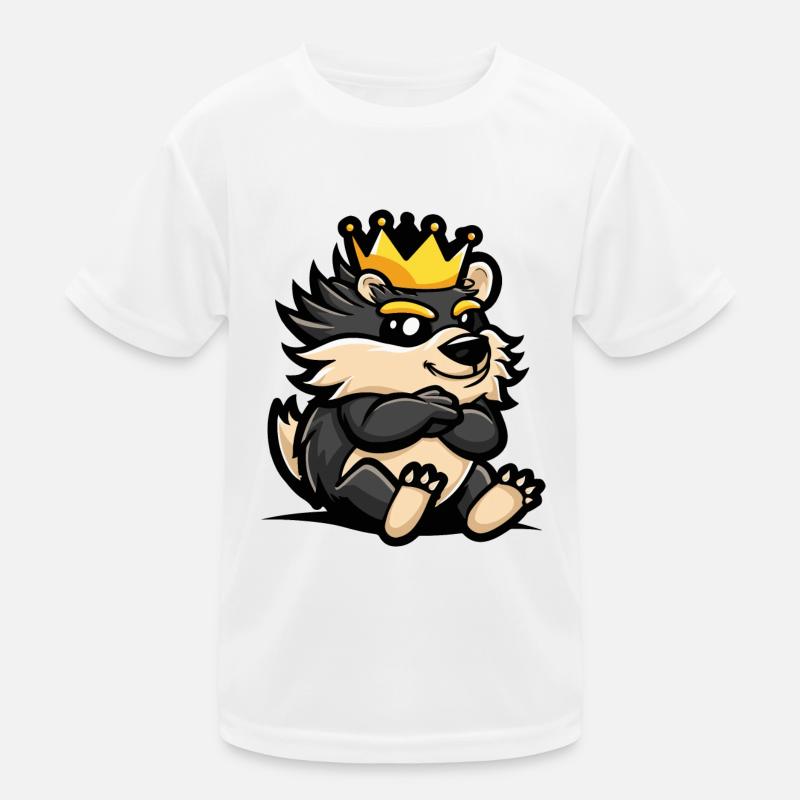 Hérisson Cartoon Couronne T-shirt sport Enfant