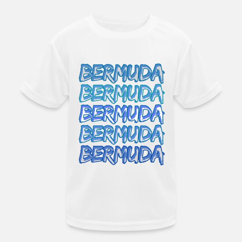 Bermuda als Reise Kinder Funktions-T-Shirt
