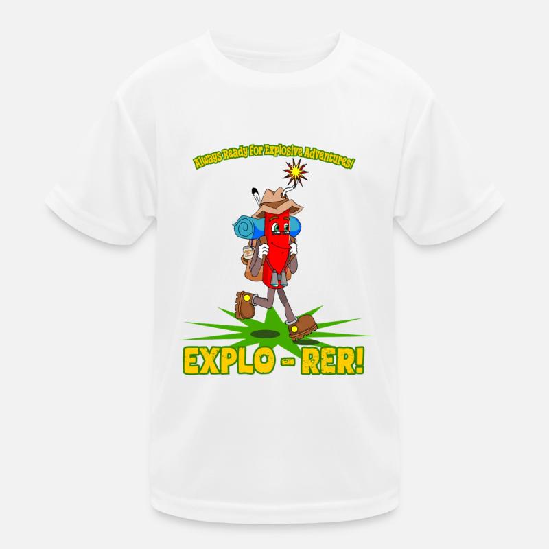 Explo-rer Funny Adventures Hiker and Excursion Kids Functional T-Shirt