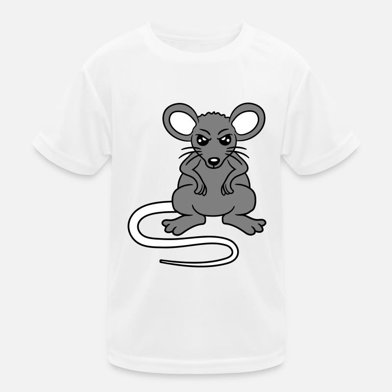 Maus Guckt Böse Wütend Frustriert Sauer Aggressiv Kinder Funktions-T-Shirt