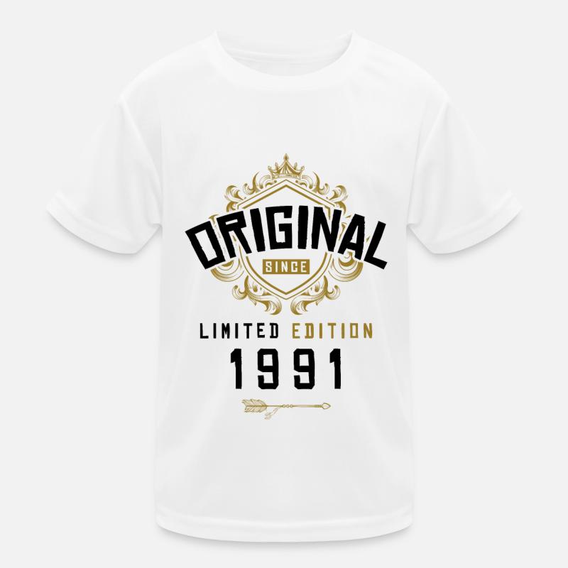 1991 Anniversaire en édition limitée T-shirt sport Enfant
