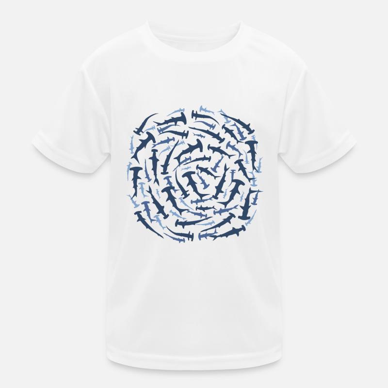 requin-marteau requin baleine plongée les - T-shirt sport Enfant - blanc