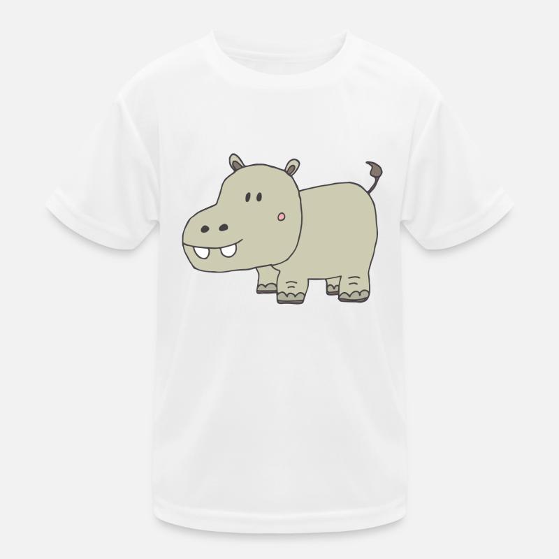 Hippopotame drôle T-shirt sport Enfant