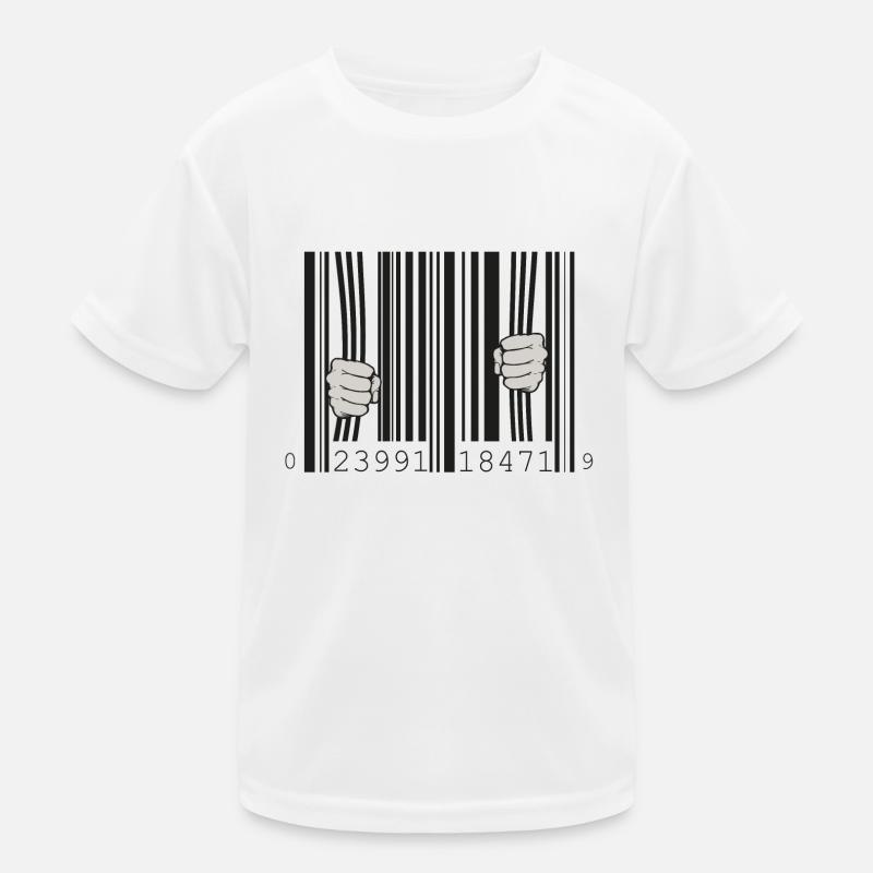 Gefangen im Barcode Kinder Funktions-T-Shirt