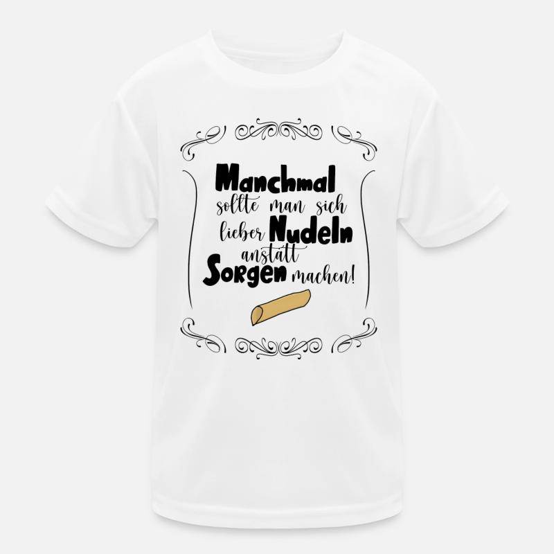 Nudeln Kinder Funktions-T-Shirt