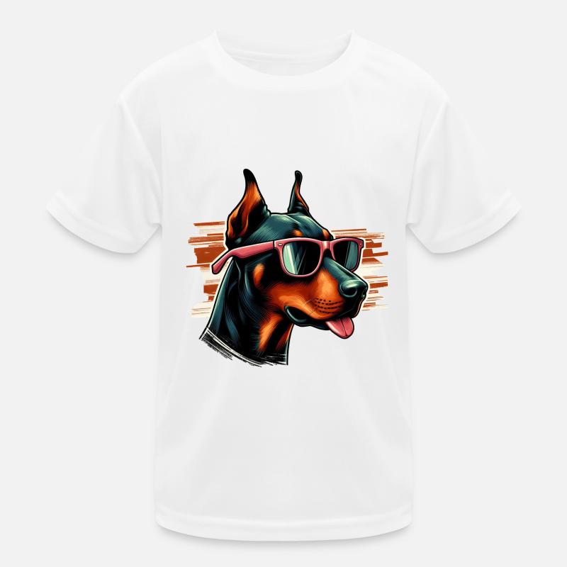Doberman Pinscher Le Modèle T-shirt sport Enfant