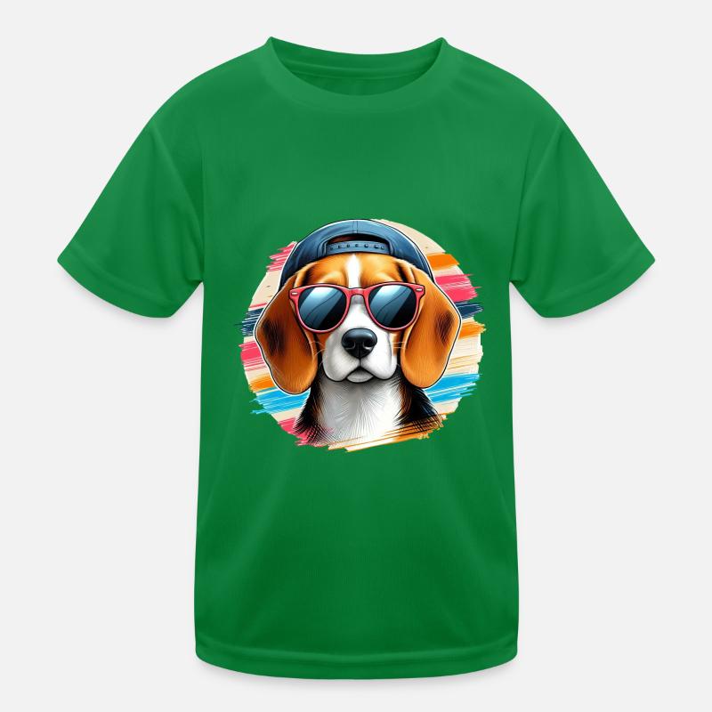 Beagle Der Gangster Kinder Funktions-T-Shirt