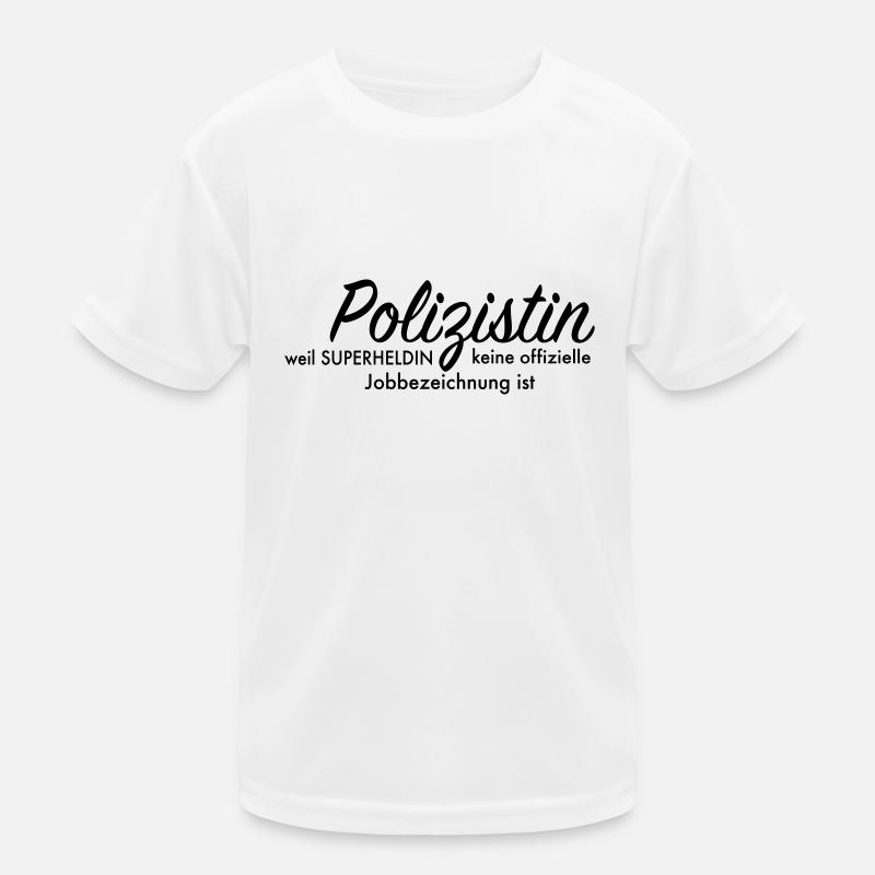 Polizistin Kinder Funktions-T-Shirt
