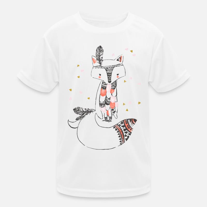 Fuchs-Indianer-Mädchen Kinder Funktions-T-Shirt