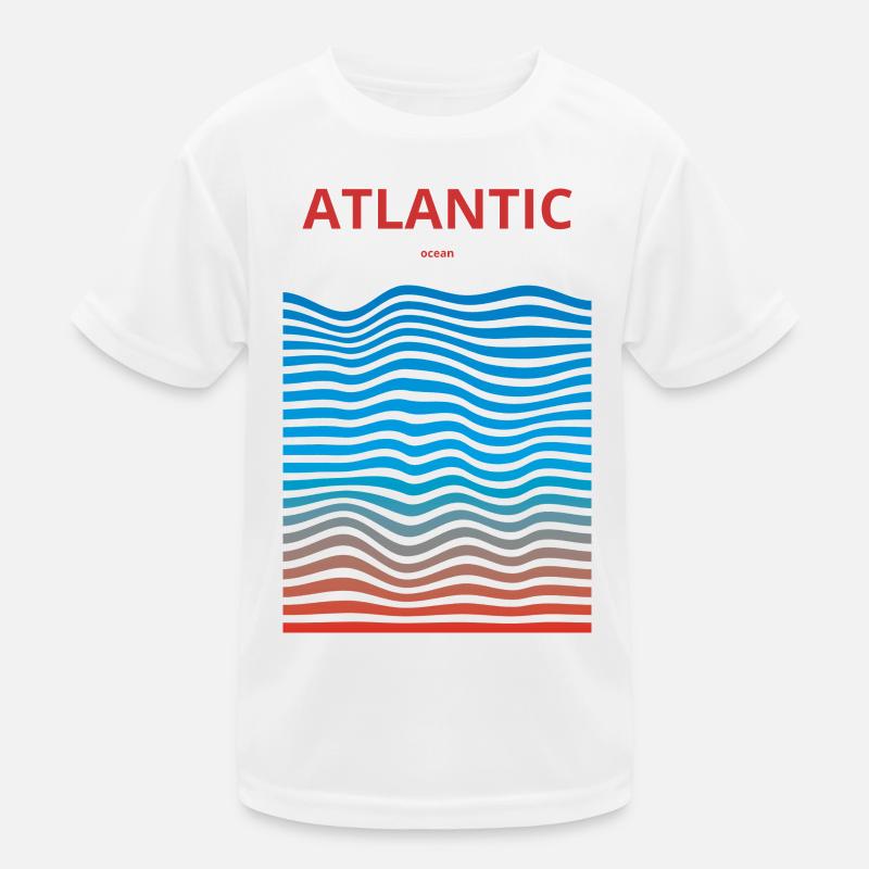 Distorded Oceans: Atlantic Kids Functional T-Shirt