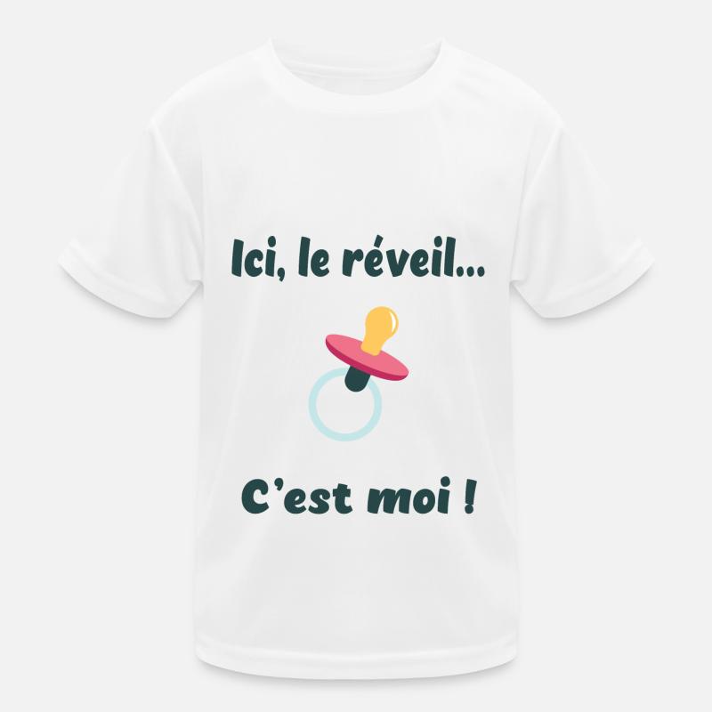Ici, le réveil c'est moi T-shirt sport Enfant