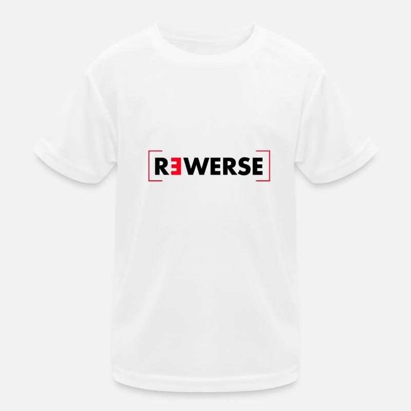 Reverse lettering Kids Functional T-Shirt