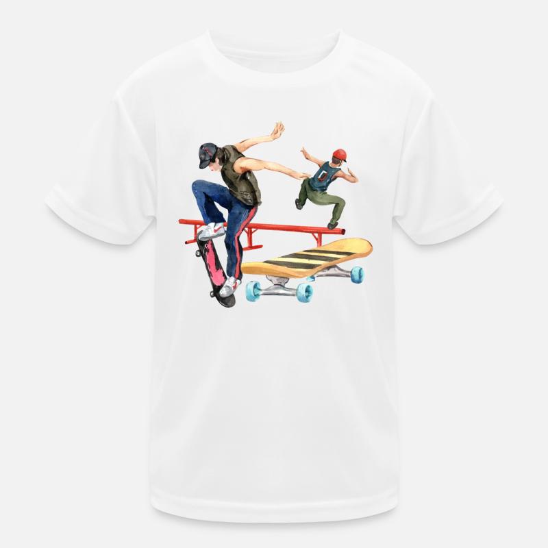 Longboard Grafik Kinder Funktions-T-Shirt