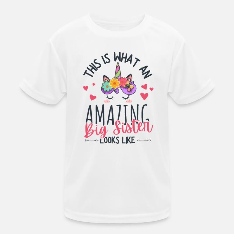 Grande sœur Licorne Naissance T-shirt sport Enfant