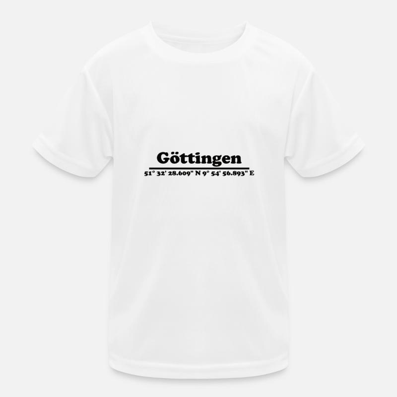 Göttingen Koordinaten Kinder Funktions-T-Shirt