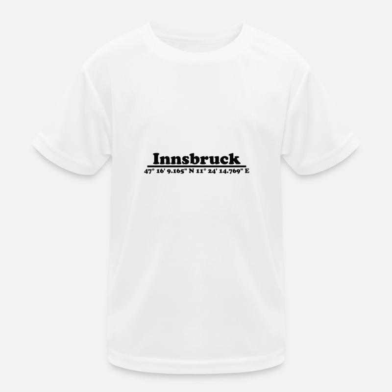 Innsbruck Coordinates Kids Functional T-Shirt