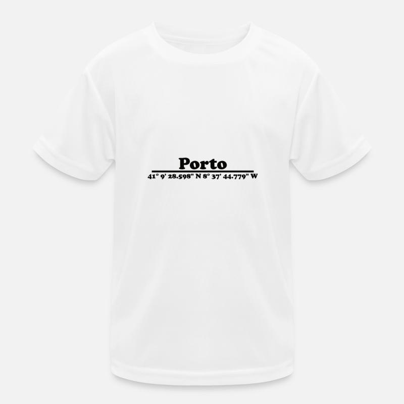 Porto Coordinates Kids Functional T-Shirt