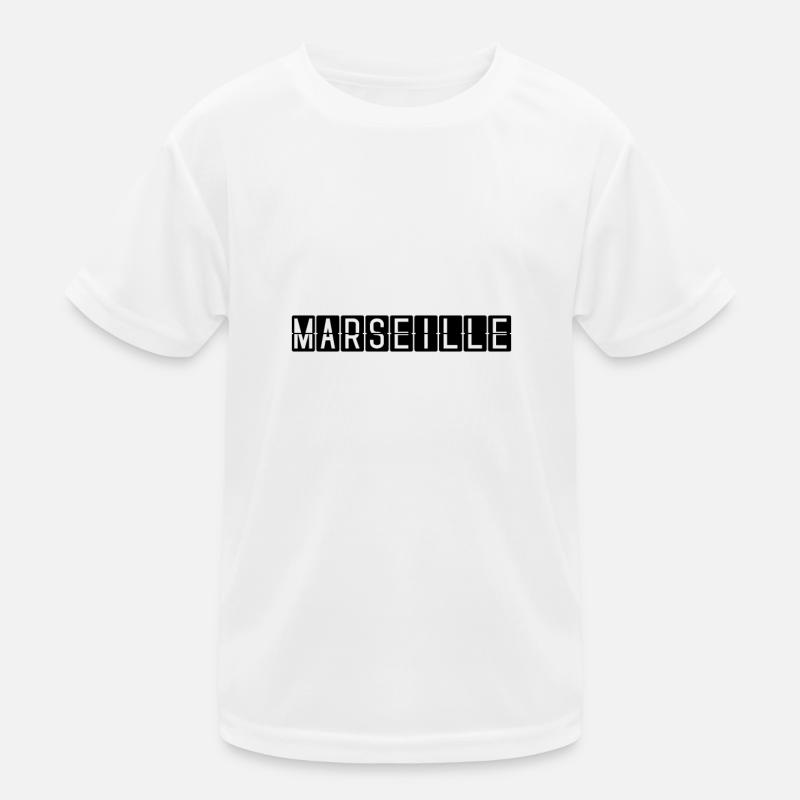 Marseille Flughafentafel Kinder Funktions-T-Shirt