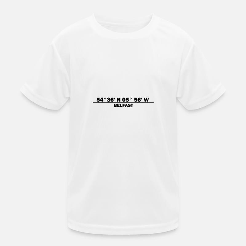 Belfast Coordinates Kids Functional T-Shirt