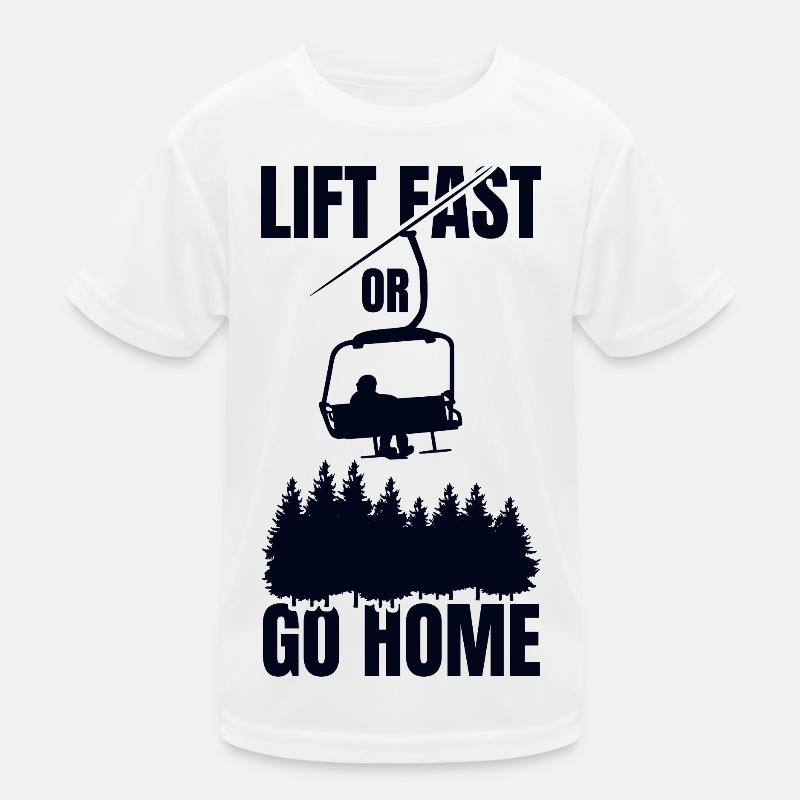 Snowboard Zitat Kinder Funktions-T-Shirt
