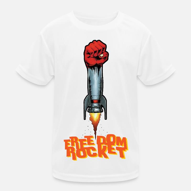 ROCKET FIGHT - freedom & rights Kids Functional T-Shirt