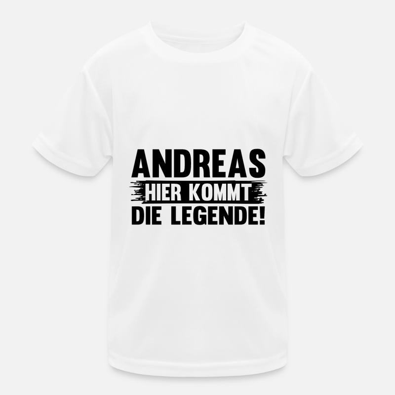 First name Andreas Kids Functional T-Shirt