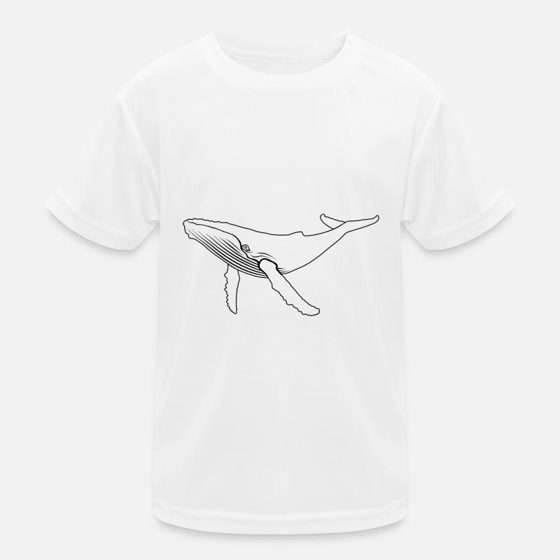 Wal - Buckelwal - Meeressäuger - Geschenk Kinder Funktions-T-Shirt