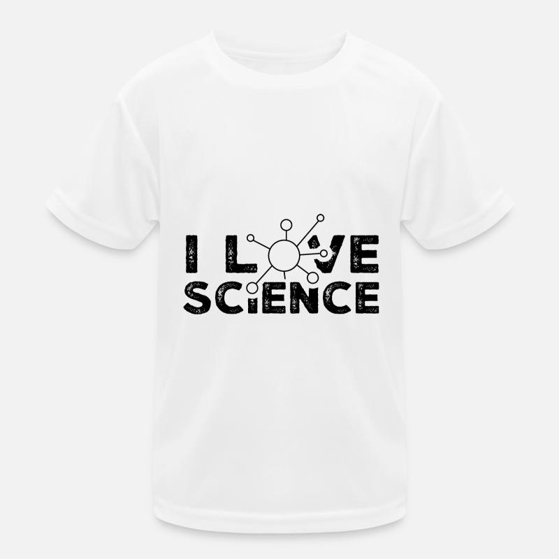J’aime science chercheurs scientifiques T-shirt sport Enfant